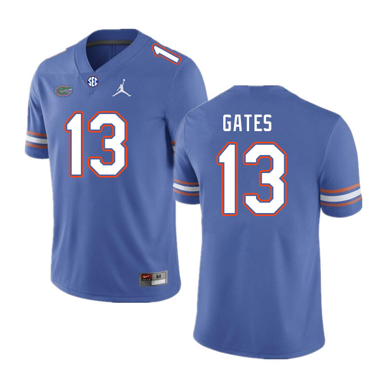 Men #13 Aaron Gates Florida Gators College Football Jerseys Stitched-Royal